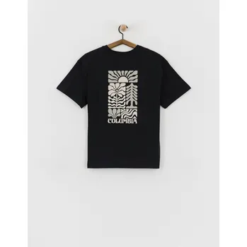 Dámské tričko Columbia Rolling Bend Graphic Oversized (black/floral groove) M, černá