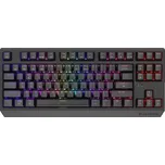 GENESIS herní klávesnice THOR 230/TKL/RGB/Outemu Silent Lemon/Bezdrátová USB + Bluetooth/US layout/Č