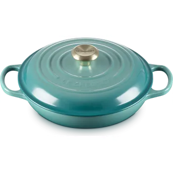 Pánev Le Creuset, Nízký hrnec Gourmet, 26 cm, bleu riviera - Formadore