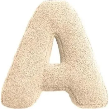 ostatní stavebnice MEALINI Plyšové písmeno Krémové A