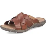 Pánská Pánské nazouváky RIEKER 22092-24 hnědá S6 22092-24 BROWN F/S6 44