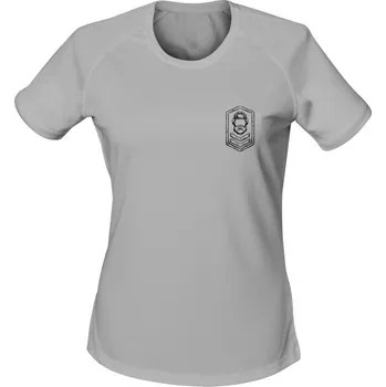 Dámské tričko Dámské funkční tričko ARMY RANK (merch Tankista) - světle šedá