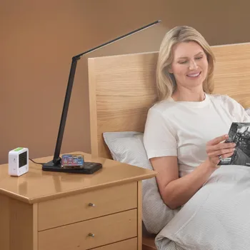 Stojací lampa WENKO LED Stolní lampa s denním světlem, černá 497667