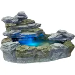 Zahradní kašna s osvětlením 100 x 80 x 60 cm, polyresin