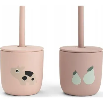 Done by Deer Kelímek se Slámkou Tiny Farm Powder 2 ks