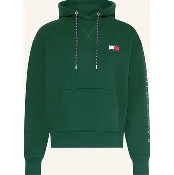 Pánská mikina Tommy Hilfiger Pánská Mikina S Kapucí, tmavě zelená / bílá /...