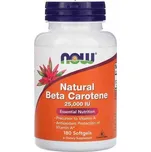 NOW Foods Přírodní Beta Karoten 25000 IU Vitamín A 7,500 mcg 180 softgelových kapslí