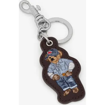 Kožená klíčenka Polo Ralph Lauren 405P08103 hnědá 89X, vel. ONE SIZE