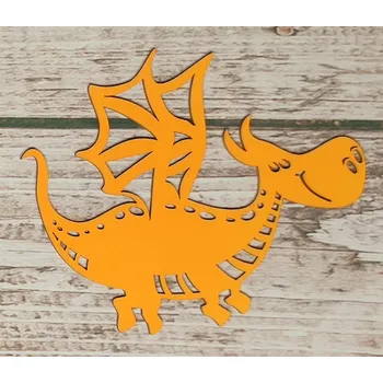 Dekorace do dětského pokoje Dráček Barva: oranžová, velikost: 10 cm