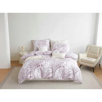 Povlečení SVĚTLÉ POVLEČENÍ 160x200cm + 2 ELEGANTNÍ POVLAKY NA POLŠTÁŘE S LEMEM 100% BAVLNA TRÁVA