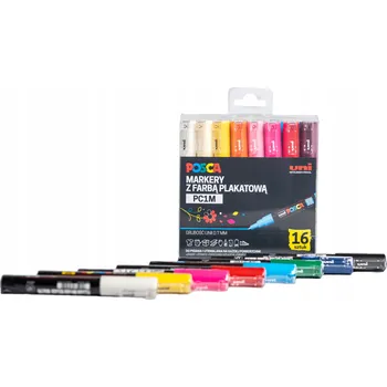 Sada fixů POSCA PC-1M, 16 kusů