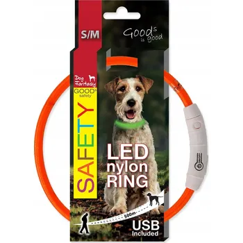 Obojek pro psa Svítící látkový obojek pro psa Dog Fantasy vel. S/M