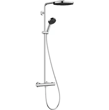 Sprchový set Hansgrohe Pulsify S Puro - Sprchový set s termostatem, průměr 26 cm, 3 proudy, chrom 24236000