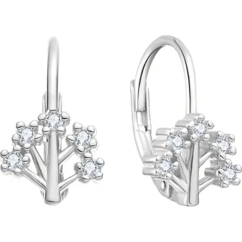 Náušnice Olivie Dětské stříbrné náušnice STROMEČEK 10016 Ag 925; ≤1,7 g.