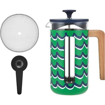 French press La Cafetière French Press z nerezové oceli, Cyan Tides, pro 8 šálků