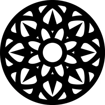 Dekorace do dětského pokoje Mandala ze dřeva - Ring Barva: černá, velikost: 30 cm