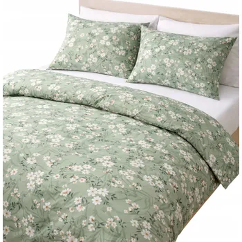 Povlečení Povlečení Bavlna 180x200 Sada tří dílů Sada na posuvník ZELENÁ Polská republika