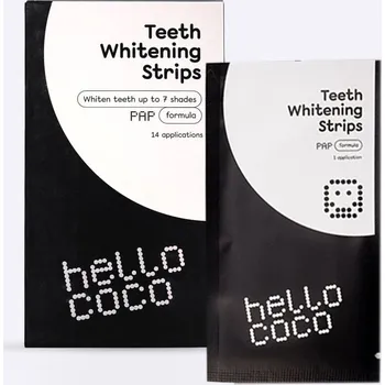 Přípravek na bělení zubů hello coco PAP+ Teeth Whitening Strips bělicí pásky na zuby 28 ks