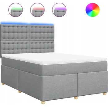 Postel Jednolůžková dřevěná postel VidaXL 140x190 cm bílá