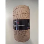 Vlna-hep Cordy macrame VH 2,5mm 8214 světle hnědá