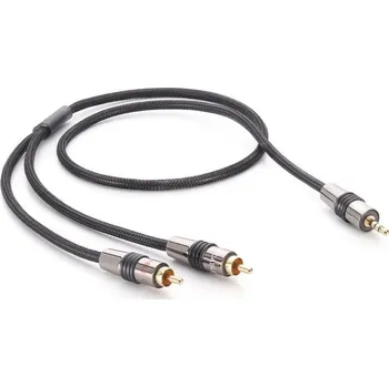 Audio kabel Eagle Cable Deluxe II 3,5mm Jack to 2xRCA kabel Délka: 0,8 m