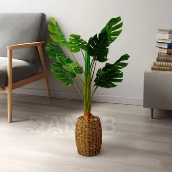 Umělá rostlina dekorace - filodendron - 1 m
