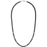 Manoki Pánský náhrdelník Martino - 5 mm lávový kámen, hematit