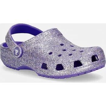 Dámské pantofle Dětské pantofle Crocs CLASSIC FANTASY GLITTER CLOG K 212561.CROCS.CLASSIC.FA fialová 40X, EUR 36/37