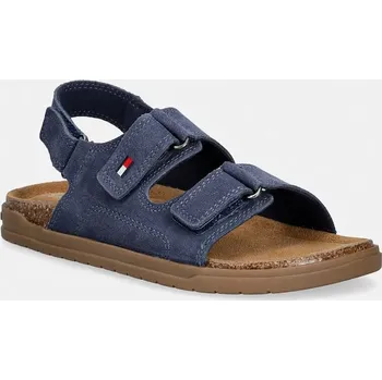 Dívčí sandály Dětské semišové sandály Tommy Hilfiger T3X2.34394.22.34 námořnická modř 59X, EUR 32