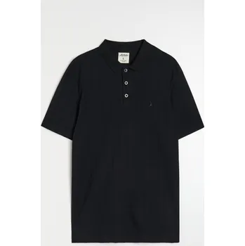 Oblečení a móda Sinsay - Bavlněné polo tričko - černá - 660JD-99X - 660JD-99X-2XL