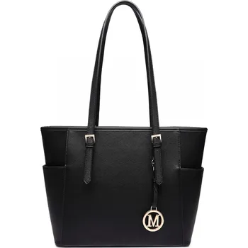 Miss Lulu taška s nastavitelnou rukojetí - černá LM1642-BK