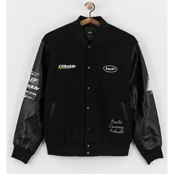 HUF X Greddy Varsity (black) M, černá