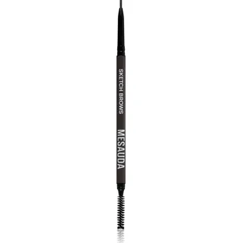 Pudr Mesauda Milano Sketch Brows automatická tužka na obočí s kartáčkem odstín 104 Dark 0,09 g