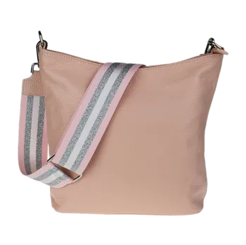 NovaKabelka.cz Kožená italská crossbody kabelka Amalia Rosa Chiara I