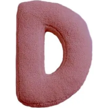 Dekorace do dětského pokoje MEALINI Plyšové písmeno Růžové D