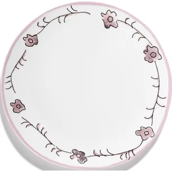 Talíř Serax, Sada jídelních talířů Midnight Flowers Dark Viola, 24 cm, fialová, 2 ks - Formadore