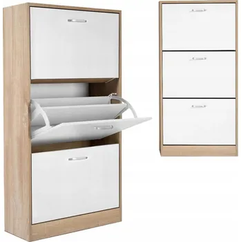 Botník Botník Jumi 60 x 113 x 24 cm bílá, dub