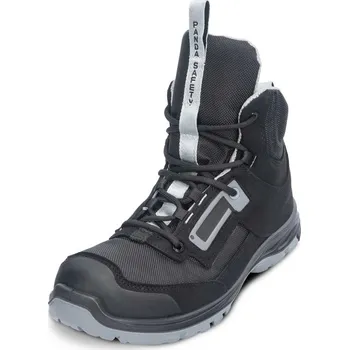 Pracovní obuv PANDA UNO S3S ESD LG SR / Bezpečnostní kotníková obuv S3S ESD LG SR - černá/šedá 42