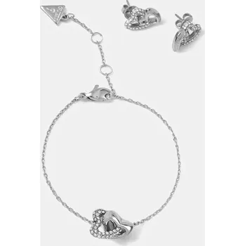 Náušnice Náramek a náušnice Guess BELOVED JUBS06.000JW stříbrná SLV, vel. S