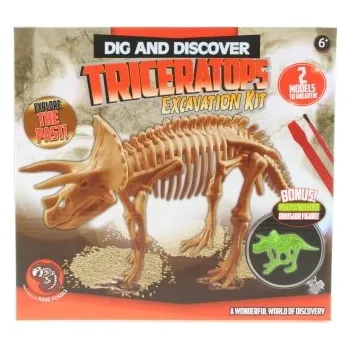 Dinosauří lampička Triceratops - dekorativní svítící soška