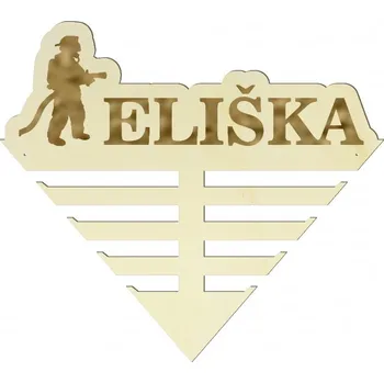 věšák na medaile Držák na medaile - jméno a sport Varianta: bez otvorů