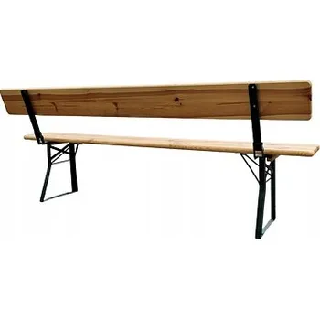 Zahradní lavice Lavička s opěradlem, dřevo, 220 x 25 cm