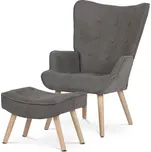 Autronic Křeslo s podnožkou AK-302 Barva potahu: Hnědá