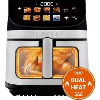 fritéza TESLA AirCook DualHeat QD73 XXL - multifunkční digitální horkovzdušná fritéza