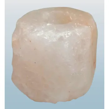 Svícen Solný svícen z himálajské soli 1,37 kg – přírodní ionizátor a dekorace (obří kus, ale světlý)