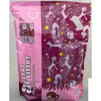 HUHUBAMBOO Huhubamboo silikonová podestýlka pro kočky 9l - levandule