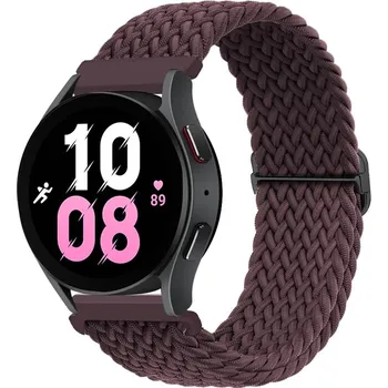 Řemínek na hodinky Enem Pletený rychloupínací řemínek 20mm - Vínově červený IR-AWGW-0632