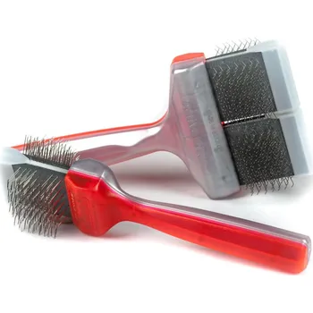 Péče o srst a drápky Kartáč ActiVet DUO červenostříbrný Undercoater Velikost: malý