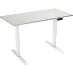 AlzaErgo Table ET1 NewGen bílý + deska 160×80 cm lamino bílý dub