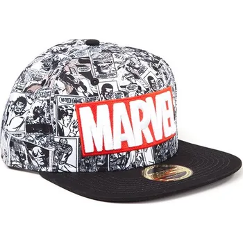 Čepice Marvel Classic Red and White Logo - kšiltovka